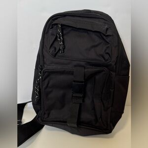 Black nylon crossbody medium size